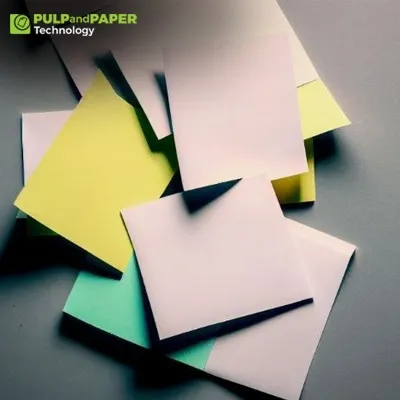 A colorful stack of papers