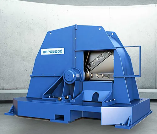VENEER CHIPPER AND FEEDWORKS