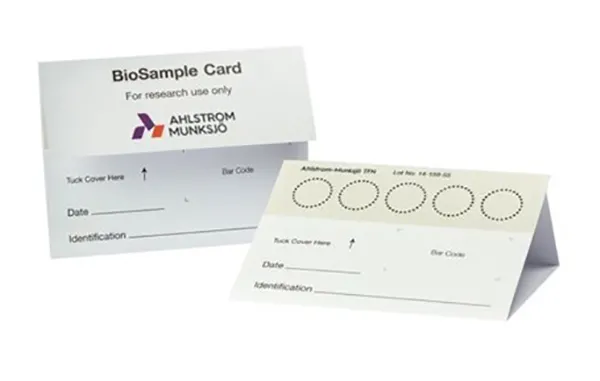 Biosamples collection cards