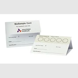 Biosamples collection cards