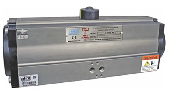Pneumatic Rotary Double Acting Actuator 180 Degree Rotate