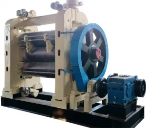 3 Roll Calender Machine V Belt Drive