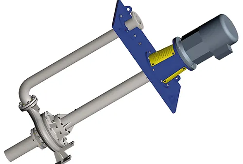 Vertical submerged pumps