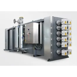 Thermal oil heating system electrically operated