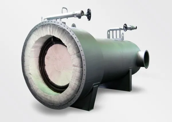 Thermal oil heating system, steam heated