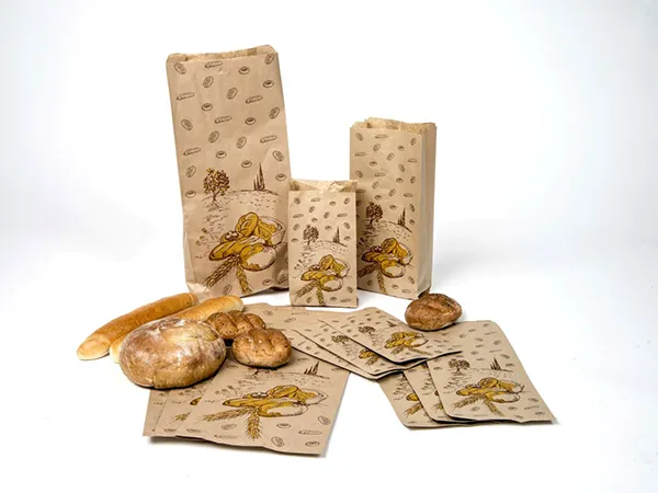 Flat bags with side fold