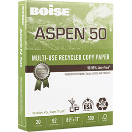 Boise® ASPEN® 50 Multi-Use Recycled Copy Paper