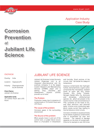 Corrosion Prevention at Jubilant Life Science