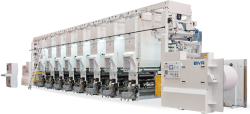 Biva Rotogravure printing machine