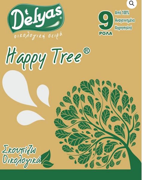 DELYAS Happy Tree 9 roll toilet paper