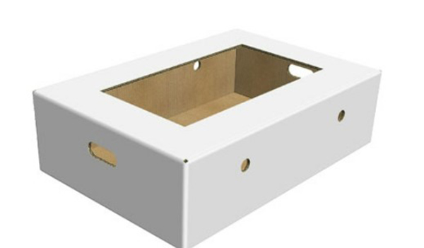 3 layer Open Top Box with half flaps