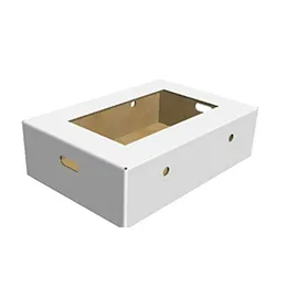 3 layer Open Top Box with half flaps