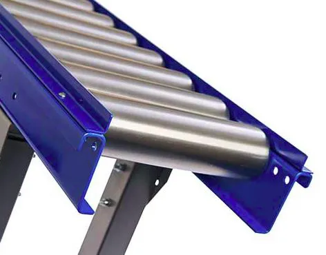 Gravity roller conveyors