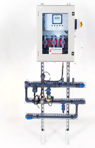Cooling water systems and cooling tower control equipment
