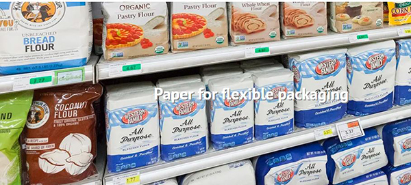 Paper for flexible packaging