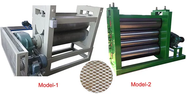 Mesh flattening machine