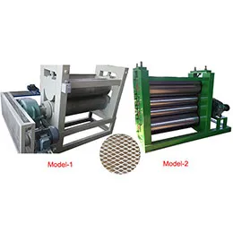 Mesh flattening machine