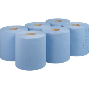 Blue Embossed Centrefeed