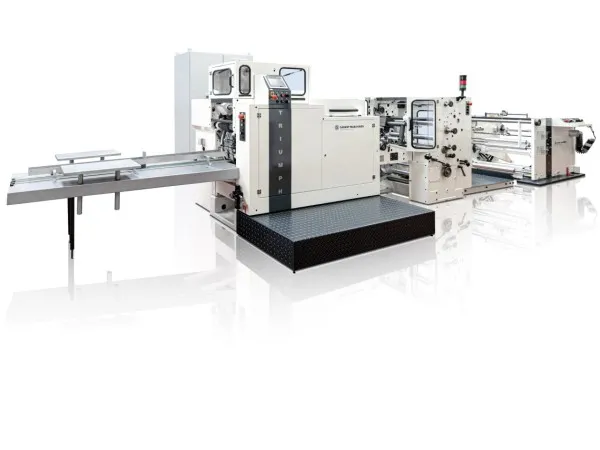 Block bottom bag machines