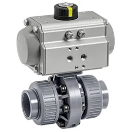 Pneumatically operated butterfly valve