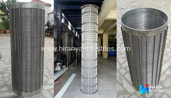 CYLINDRICAL WEDGE WIRE SCREENS