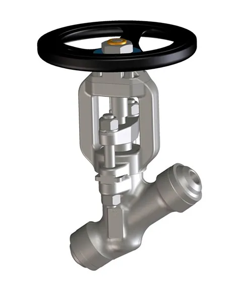 FORGED STEEL Y-PATTERN THROTTLE TYPE GLOBE VALVES, BONNETLESS
