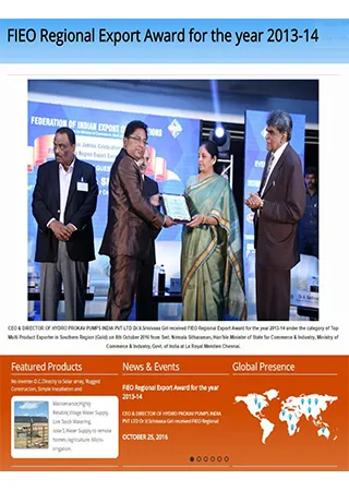 FIEO Regional Export Award for the year 2013-14