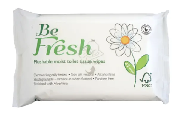 Be Fresh, Moist Toilet Wipes