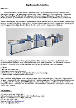 EDGE PROTECTOR MACHINE