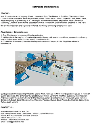 COMPOSITE CAN MACHINERY