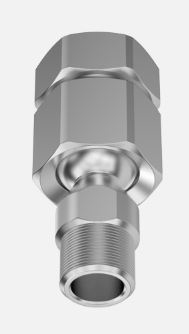 Ball joints for male threaded nozzles
