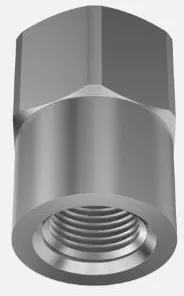 Nipples with retaining nuts for dovetail design