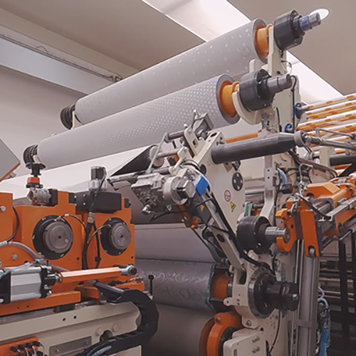 Maflex HERACLE embosser with automatic top roller changeover