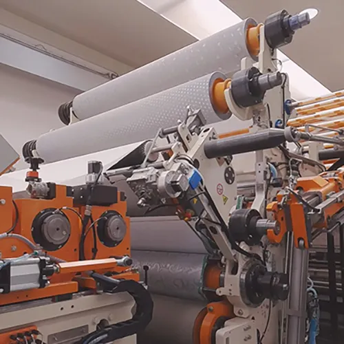 Maflex HERACLE embosser with automatic top roller changeover
