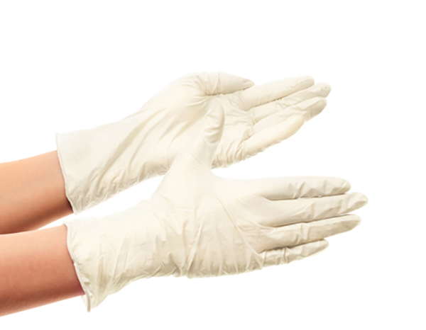 Latex Disposable Powder Free Gloves Small Clear