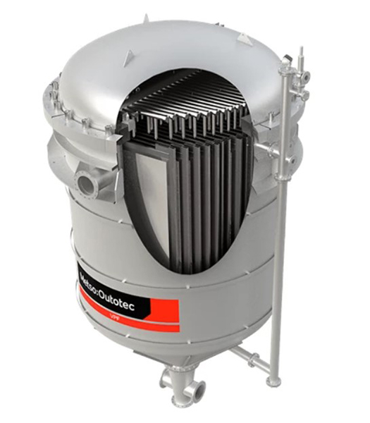 Vertical pressure filter