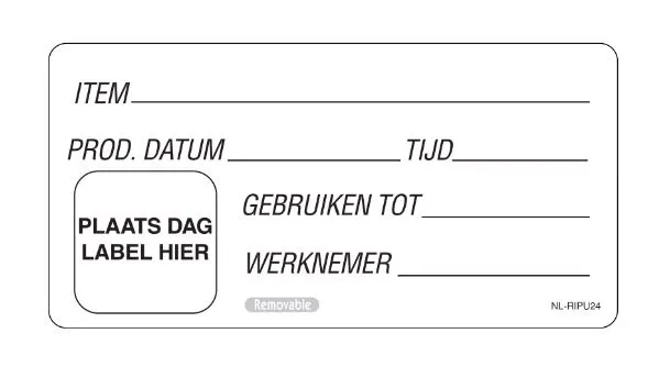 Dutch Removable Item Prep Use