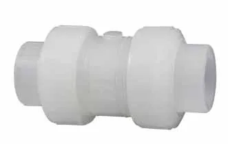 Ball Check Valve - Socket True Union Chem-Pure Natural Polypropylene Schedule 80 EPDM