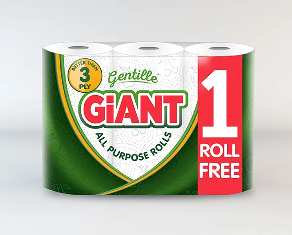 Gentille Giant 3 Pack, 18 or 36 Rolls