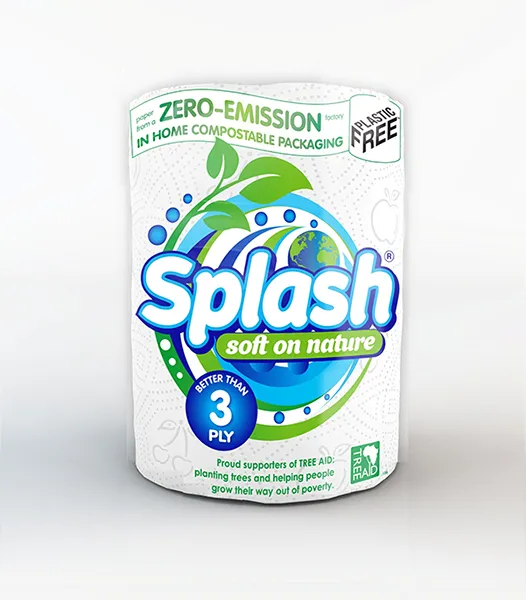 Splash Soft on Nature, 24 Kitchen Rolls