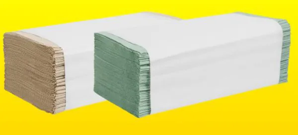Waste paper towels