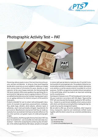 Photographic Activity Test ? PAT