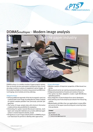 DOMASmultispec - Modern image analysis for the paper industry