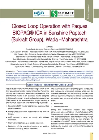 Sunshine Paptech Case study IPPTA