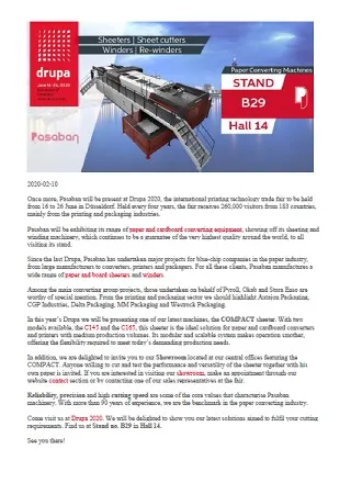 Pasaban at Drupa 2020