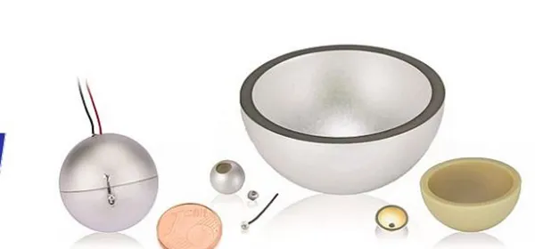 Piezoelectric Spheres & Hemispheres