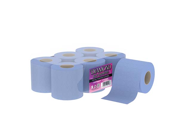 INDUSTRIAL CENTREFEED ROLL BLUE