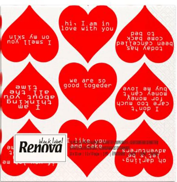 HEARTS PAPER NAPKINS