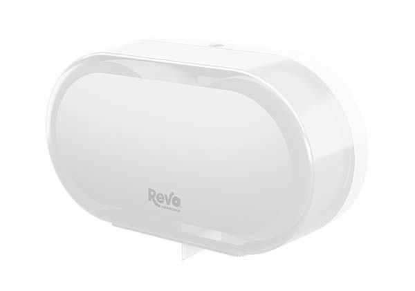 Revo ™ Mini-Jumbo Twin Tissue Dispenser, White Finish 572503