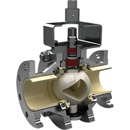 kzt-ceramic lined trunnion mounted ball valve